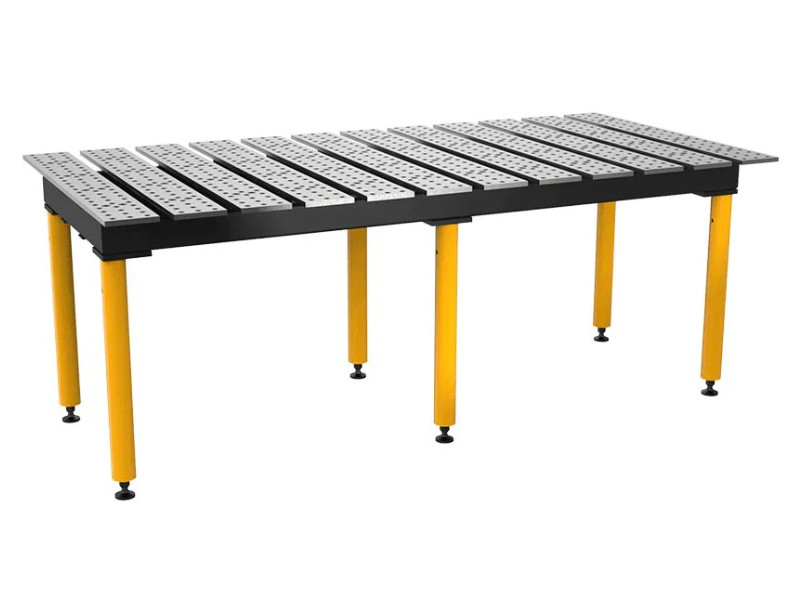 Stół spawalniczy, szczelinowy Max, 2560 x 1250 mm Stronghandtools