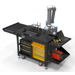 Mobilna stacja robocza Rhino, 1200 x 750 mm Stronghandtools - 004