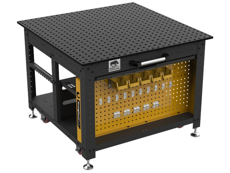 Mobilna stacja robocza Rhino, 1200 x 1200 mm Stronghandtools