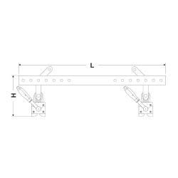 Magnetyczny uchwyt trawersowy FX-LT 4800 - 005