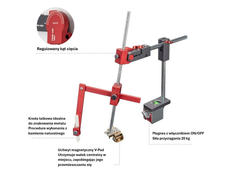 Przyrząd do rysowania otworów RHM200 Stronghandtools