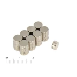 Magnes neodymowy — średnica ⌀7 mm, grubość 1,2 mm — N38