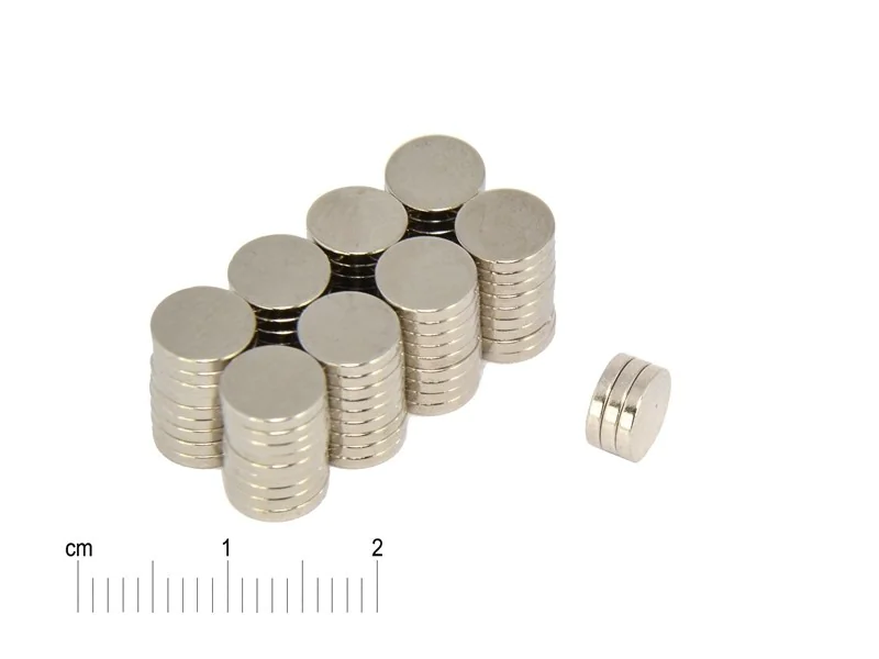 Magnes neodymowy — średnica ⌀7 mm, grubość 1,2 mm — N38