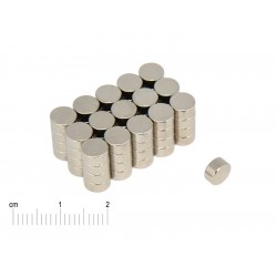 Magnes — średnica ⌀6 mm, grubość 3 mm — neodymowy (N38)