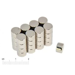 Magnes neodym Ø8 mm, wysokość 5 mm