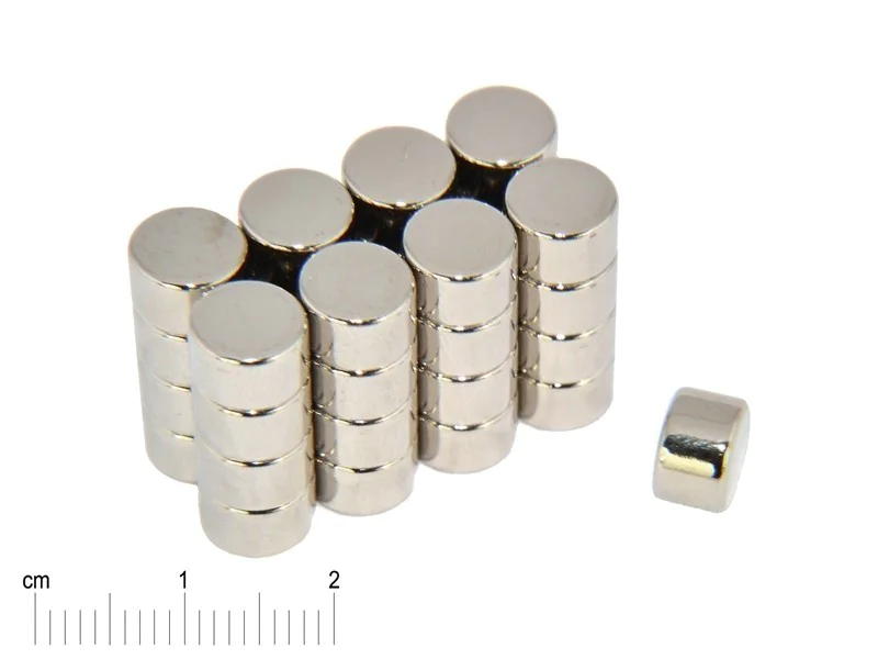 Magnes neodym Ø8 mm, wysokość 5 mm