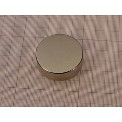 Silny magnes neodymowy — średnica ⌀38 mm, wys. 12 mm — N38 - 002