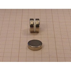 Magnes — średnica ⌀20 mm, grubość 6 mm — neodymowy (N38) - 002