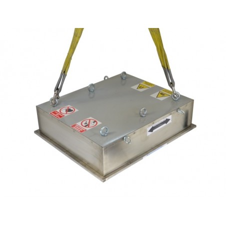 Separator magnetyczny płytowy 750x630x183 / F z płytą ułatw. czyszczenie