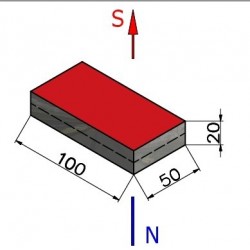 Najsilniejszy magnes neodymowy 100x50x20 (N38) - 002