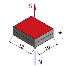 Magnes — długość 12 mm, szerokość 10 mm, wysokość 4 mm — neodymowy (N38) - 003