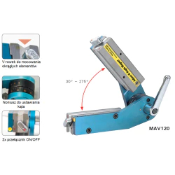 Kątownik magnetyczny nastawny Stronghandtools MAV120 - 003