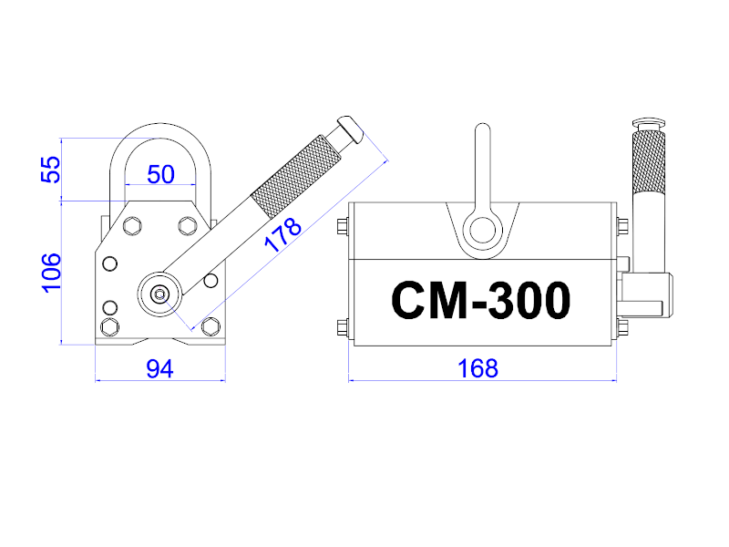 Magnes do blach 300 kg
