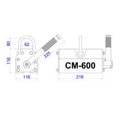 Magnes do podnoszenia CM600