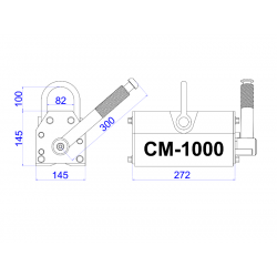 Chwytak (podnośnik) magnetyczny CM1000 - 003