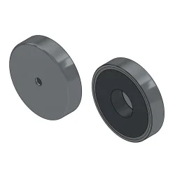 Magnes w obudowie — średnica ⌀63 mm, z otworem pod płaski łeb śruby — ferrytowy - 003