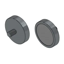 Magnes w obudowie — średnica ⌀32 mm, z gwintowanym trzpieniem M6 — neodymowy - 007