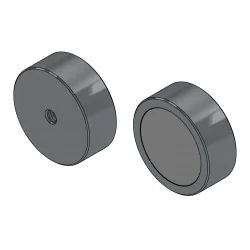 Magnes w obudowie, z gwintem wewn. M6, średnica 40 mm, wys. 15 mm, neodymowy - 006
