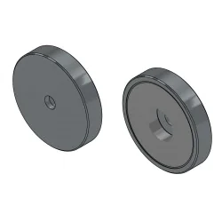Magnes w obudowie — średnica ⌀36 mm, z otworem pod płaski łeb śruby — neodymowy - 008