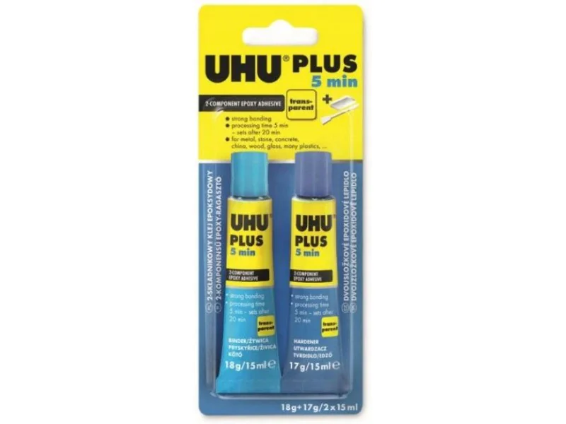 Klej epoksydowy Uhu Plus 5min 2x15ml
