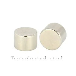 Magnes neodymowy — średnica ⌀14 mm, grubość 10 mm — materiał N38H