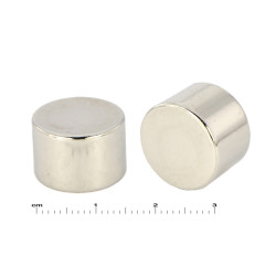 Magnes neodymowy — średnica ⌀15 mm, grubość 10 mm — materiał N35