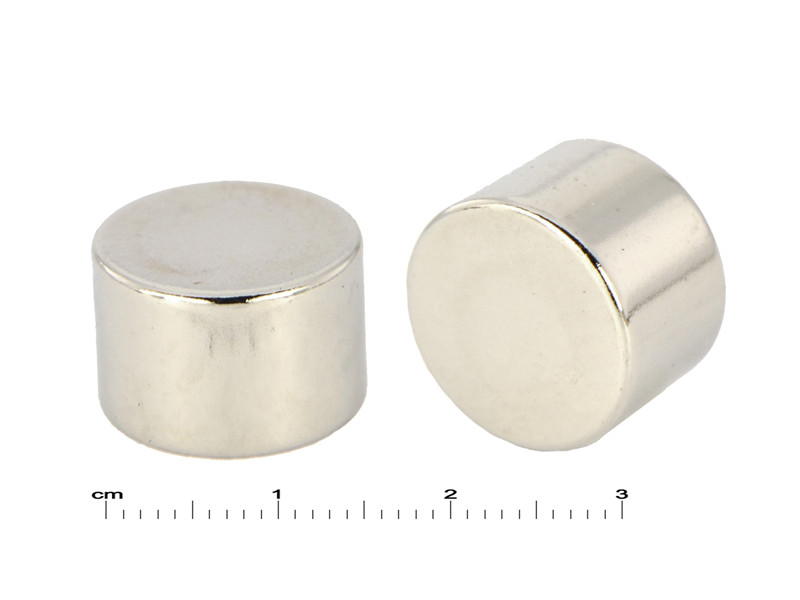 Magnes neodymowy — średnica ⌀15 mm, grubość 10 mm — materiał N35