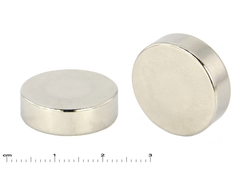 Magnes neodymowy — średnica ⌀20 mm, grubość 6 mm