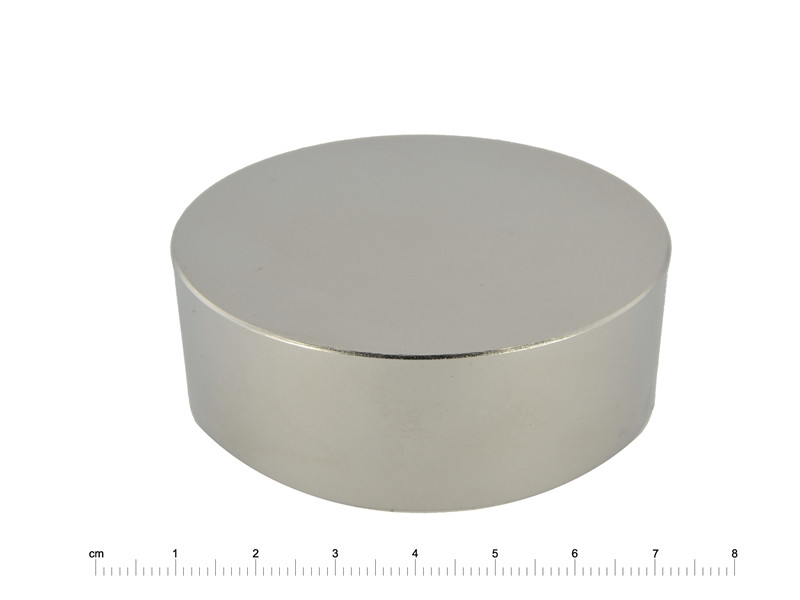 Mocny magnes neodymowy — średnica ⌀60 mm, wys. 20 mm — N38