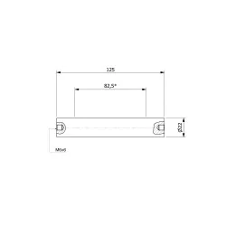Wałek (pręt) magnetyczny wodoszczelny 22 x 125 / 2 x M6w / N52 - 002