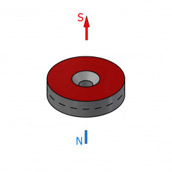 Magnes okrągły, pod wkręt — ⌀20 mm, ⌀7,2/⌀3,6 mm, wys. 5 mm — neodymowy (N42) - 002