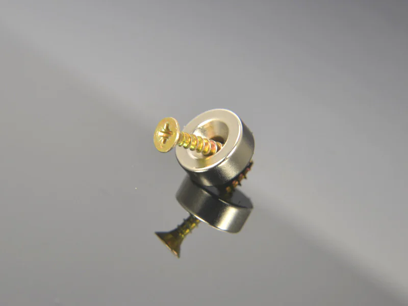 Magnes okrągły, pod wkręt — ⌀12 mm, ⌀7,2/⌀3,6 mm, 5 mm — neodymowy (N38)