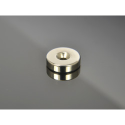 Magnes okrągły, pod wkręt — ⌀18 mm, ⌀7,2/⌀3,6 mm, wys. 5 mm — neodymowy