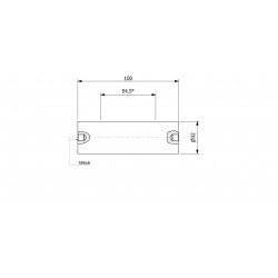 Wałek (pręt) magnetyczny wodoszczelny 32 x 100 / 2 x M6w / N52 - 002