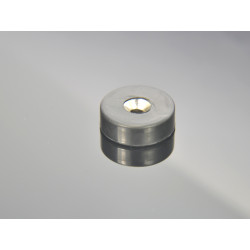 Magnes w gumie, okrągły, pod wkręt — ⌀19,5 mm, wys. 6,5 mm — neodymowy