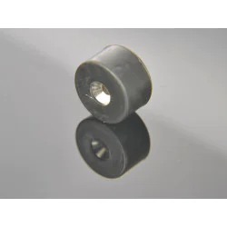 Magnes w gumie, okrągły, pod wkręt — średnica ⌀19,5 mm, ⌀7,2/⌀3,6 mm, wys. 11,5 mm — neodymowy (N42) - 0011