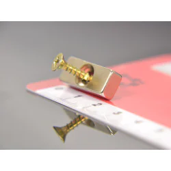 Magnes płytkowy, pod wkręt — wymiary 20x8x5 mm — neodymowy (N38) - 008