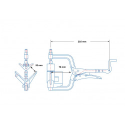 Szczypce zaciskowe kątowe JointMaster PL634 Stronghandtools - 002