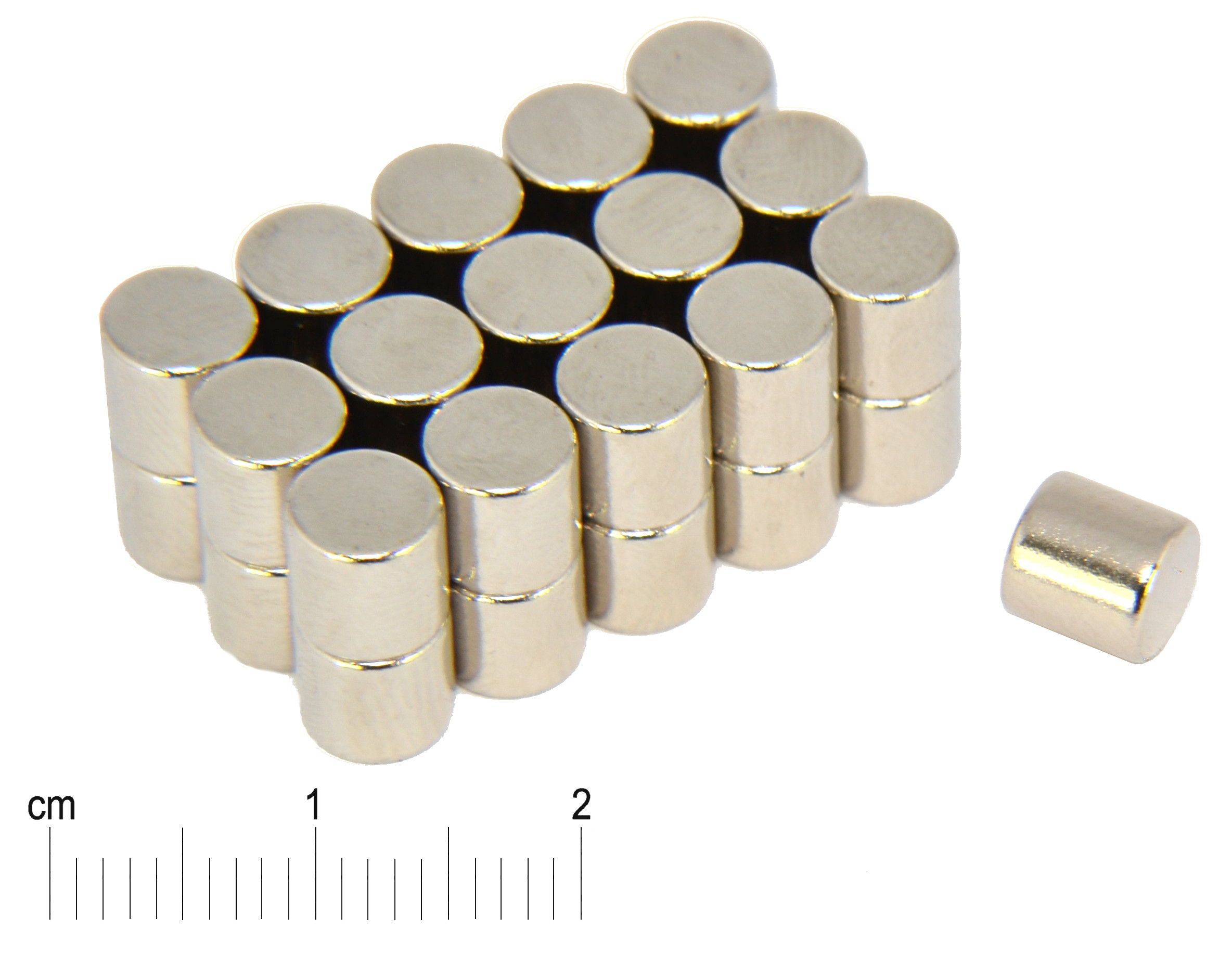 Magnes stały — średnica ⌀6 mm, wysokość 6 mm