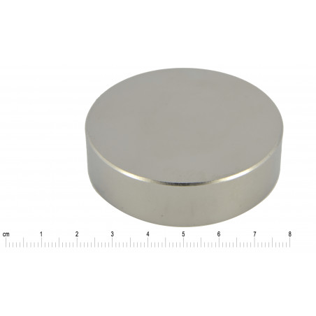 Silny magnes — średnica ⌀55 mm, grubość 15 mm — neodymowy (N35)