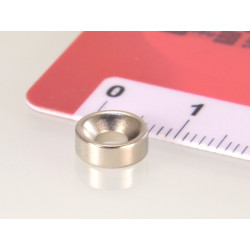 Magnes pod wkręt — ⌀8 mm, ⌀6/⌀3,5 mm, 3 mm — neodymowy (N35)
