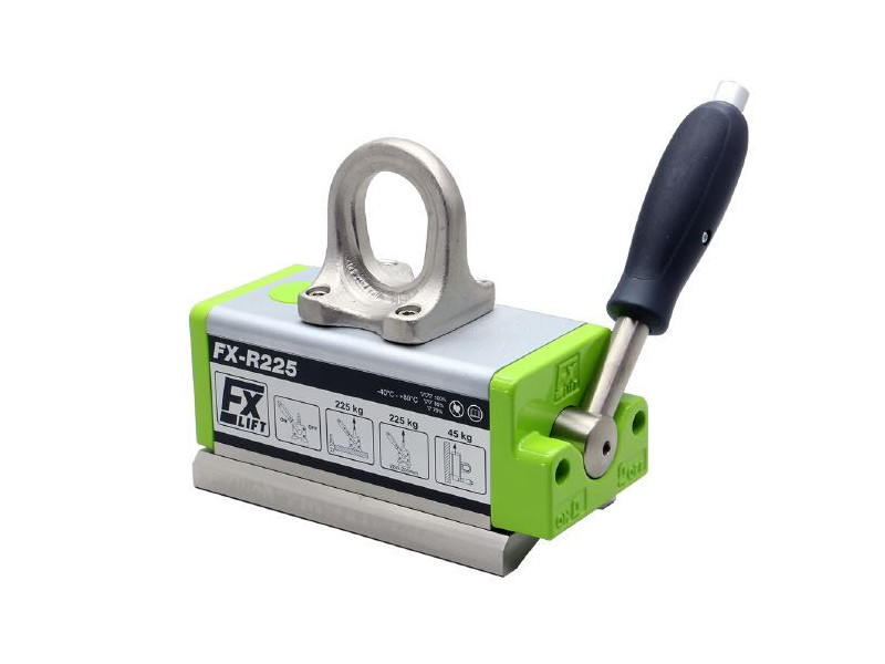 Chwytak podnośnik uchwyt magnetyczny do rur i prętów seria FX-R225 magnes 225 kg z rozłączanym polem magnetycznym