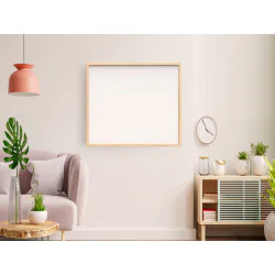 Tablica suchościeralna magnetyczna biała 150x100 cm rama drewniana naturalna - 007