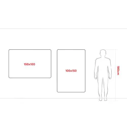 Tablica suchościeralna magnetyczna biała 150x100 cm rama drewniana naturalna - 003