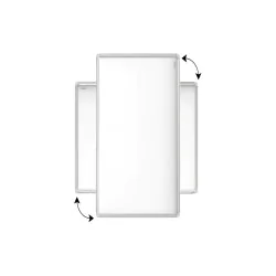 Tablica magnetyczna biała 100x80 cm suchościeralna w aluminiowej ramie PREMIUM EXPO + zestaw akcesoriów - 002