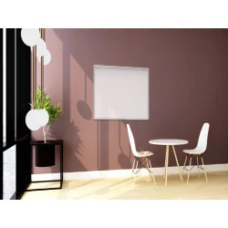 Tablica magnetyczna biała 100x80 cm suchościeralna w aluminiowej ramie PREMIUM EXPO + zestaw akcesoriów - 009