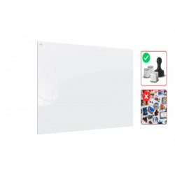 Szklana tablica magnetyczna 90x60 PREMIUM SUPERWHITE (super biała) - 006