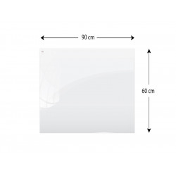 Szklana tablica magnetyczna 90x60 PREMIUM SUPERWHITE (super biała) - 002