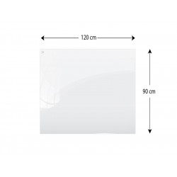Szklana tablica magnetyczna 120x90 PREMIUM SUPERWHITE (super biała) - 002
