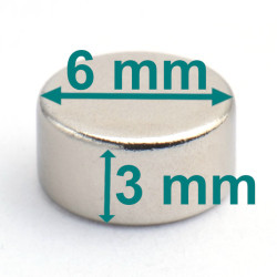 magnes neodymowy 6x3